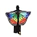 Produktbild Schmetterlings Flügel Schals, VEMOW Frauen 145 * 65CM Weiches Gewebe Fee Damen Nymph Pixie Halloween Cosplay Weihnachten Cosplay Kostüm Zusatz(X6-Mehrfarbig, 197 * 125CM)