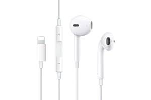 WSPLO Wired Earphones for iPhone,in-ear HiFi stereo noise isolating earbuds,With volume control and microphone,Noise earphone Cancellation Compatible With iPhone 11/11 Pro/12/12 Pro/13/13 Pro/XR/X/SE/XS/8/7