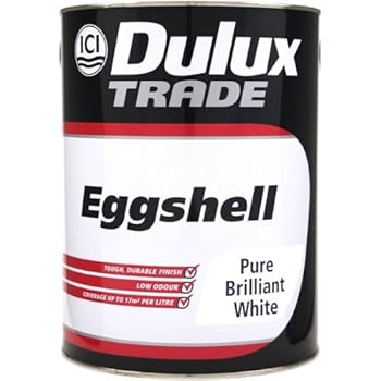 Dulux Trade Eggshell Pure Brilliant White 2.5L: Amazon.co