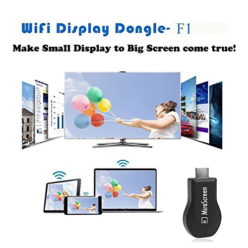 Mirascreen adattatore HDMI, video senza fili, ricevitore TV stick Miracast Dongle WiFi Display, HDMI HDTV adattatore convertitore iOS/Android, Samsung/iPhone, iPad Air/Mini/Pro - supporta DLNA AirPlay Mirrorring