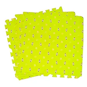 BAYBEE Puppy Flooring EVA Kids Interlocking Play Mat or Kids Toddlers Childrens Infants - 10mm Foam Puzzle Exercise Tiles -60 x 60 cm Each Tile -32 Square Feet (Pack 4, Green)