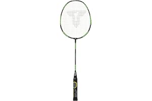 Talbot Torro Lern-Badmintonschläger ELI Teen, verkürzte Länge 63 cm, Lerngriff, Iso-Kopf, ideal für Schulsport und Training, schwarz-gelb-grün