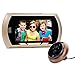 Produktbild Digitaler Türspion, MECO 4.3 inch LCD Display für Türstärken von 35mm-110mm mit Extra Großem Türkamera, Automatische Energiesparfunktion, Videofunktion, Türklingelfunktion für die Sicherheit von Kindern und Senioren (Golden)