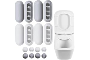 ZOKJSW del Water - zestaw 12 oryginalnych pokrowców na siedzenia toaletowe, uniwersalne plastikowe nakładki na siedzenia do redukcji szumów