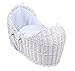 Dimple White Wicker Noah Pod - White