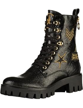 TAMARIS Damen Military-Stiefel Schwarz