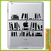 Produktbild Hochwertiger "BÜCHER BÜCHERREGAL. " Aufkleber Sticker für iPAD Air iPAD iPAD mini 60 Farben zur Auswahl Air skin Apple Notebook Aufkleber ohne Hintergrund Tattoo Vinyl PEGATINA Apple Mac Skin ipadmini ipadair