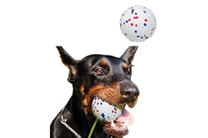 LUXXTORE Pelota Perro Resistente, Pelotas Perros Masticadores Agresivos, Interactivo Perros, Pelota de Goma Duradera y Elástica, Ideal Perros Medianos y Grandes.