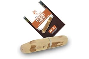 Wildfang® Jouets pour Chiens Bâton à Mâcher en Bois de Café, Alternative Végétalien aux Jouets à Mâcher en Plastique, Faible en Calories, Soins Dentaires et Gérer Le Stress des Chiens et Chiots - S