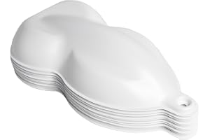 Didspade Speed Shapes (10 Pack) Plastic Car Models for Auto Paint Display, Wrap and Tint Sample Display | MADE in USA (White, Standard)