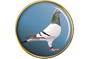 Giftshop UK De Course Pigeon Broche Badge