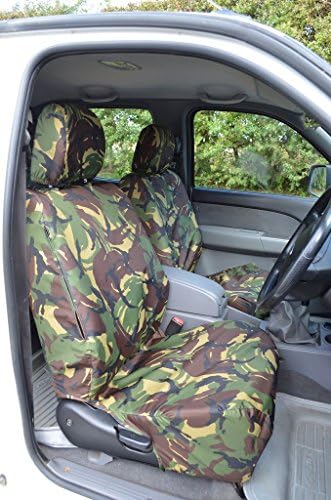 Turtle Covers FORA06FRZZGC Tailored Waterproof Washable Front &amp; Rear Seat Covers [Green Camouflage]