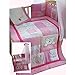Snuggle Baby Pink Bear 5 Piece 4 Tog Quilt Bedding Bale, Cot/Cot Bed