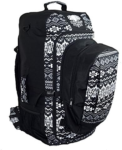 Stylish 65L Travel Packs with detachable daypack Geometric Explorer