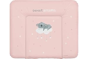Schnucky Wickelauflage - weiche Baby Wickelunterlage, Wickeltischauflage, wasserdicht und abwaschbar, für Wickeltisch/Wickelkommode geeignet. [85 x 72 cm, Koala]