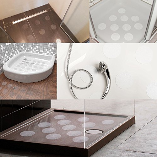 Mture Anti-Rutsch Sticker für Badewanne und Dusche, Durchsichtige Antirutsch Aufkleber für mehr Grip,10 cm, Transparent Und Selbstklebend (12 pcs) - 7