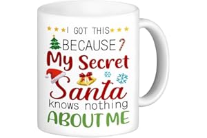Wonsta Novelty Xmas Mugs Funny Xmas Coffee Mugs Gag Xmas Gift Rude Novelty Xmas Mugs I Got This Coffee Mugs for Coworkers Friends Family Boss Men Women