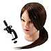 Neverland Beauty 80% Professional Real Hair 20 Inch Hairdressing Equipment Training Heads With Free Clamp For College and Professional Use