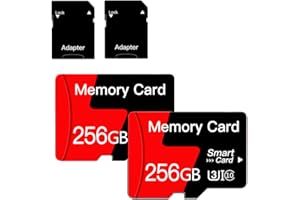 KREZOYIC [2-Pack] 256GB Speicherkarte Micro SD Karte mit Adapter Klasse 10, UHS-I, U3, A1, für Smartphones, Drohnen, Kamera[256GB*2]