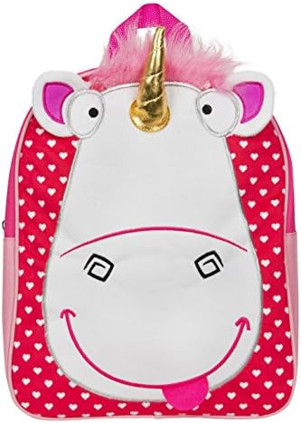 Despicable Me Minions Fluffly Unicorn 3D Horn Kids Girls Childrens Backpack School Bag New