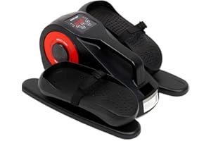 ECO-DE ECODE® Mini Vélo Elliptique Électrique, Reeducation, Elliptique de Bureau,Machine Elliptique Domestique sous Table. Télécommande, Écran, Vélo d'appartement, 20 Vitesses, Exerciseur à Pédale,Bandes