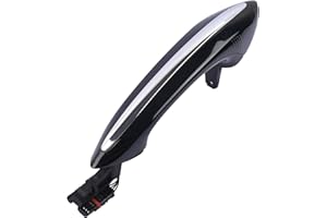 DIXHILLS Manija de puerta trasera derecha exterior negra compatible con 5 6 7 Series F07 F10 F11 F12 F13 F01 F02 F03, repuesto para 51217231934