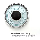 GOURMEO® Burgerpresse aus Aluguss mit Antihaftbeschichtung + 30 Blatt Antihaftpapier – Bild 3