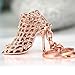 Produktbild Maycom® High-heeled Shoe Keychain Creative Fashion Refinement Lady Gift Hollow Shoes Keyring Key Chain Ring Keyfob 86113 (Rose Gold) by Maycom