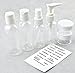 FiveSeasonStuff® 7 Piece Holiday Air Travel Customs Approved 40ml-60ml Bottle Kit, Complies with International Airport Travel Restrictions TC1