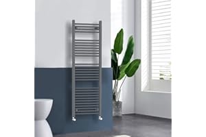 Warmehaus Radiatore scaldasalviette dritto antracite 1500 x 500 mm grigio scaletta per bagno cucina