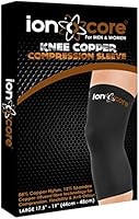 Ionocore® Knee Support Copper Sleeve - Compression Protection for Men & Women - Joint Pain Relief from Home Workout,...
