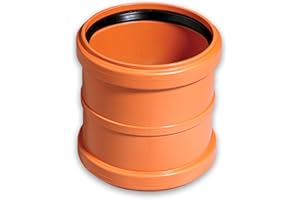 Gebr. Ostend. Kunststoffe GmbH KG-Doppelmuffe DN 110, PVC-U, Orange, Kanalsystem