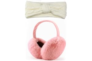 LPAMABA 2 Stuck Ohrenwärmer Damen Winter Plüsch Ohrenschutzer