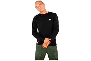 Alpha Industries Herren Basic Sweater Small Logo Sweatshirt (1er Pack)