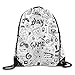 Produktbild GONIESA Video Games Black and White Sketch Style Gaming Design Racing Monitor Device Gadget Teen 90s Drawstring Bags Travel Backpack for Teens College