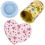 Gazechimp Rund und Herz Form Haustierbett Hamster Matte Kleintiere warme Schlafplatz und Spiel Tunnel,viel Form auswahl - # 6