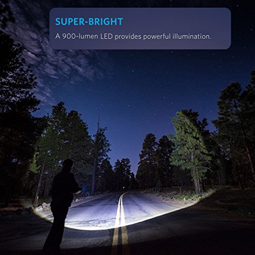 Zoombar Superhelle Taktische LED Taschenlampe – Coomatec SD-100 Outdoor Wasserdicht LED Camping Handlampe, Mit einstellbarem Fokussierbar, 900 lumen - 2