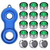  Especificación: aireadores Faucet: Diámetro externo de la interfaz: 23.5mm; Altura: 13 mm; Tamaño de rosca: M24, disponible para grifo de 24 mm de diámetro.