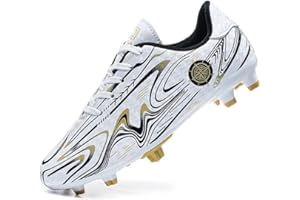 VERROL Chaussures de Football Garçon Fille Baskets de Football Enfant Chaussures en Plein pour Unisexe Athlétisme Entraînement Sports