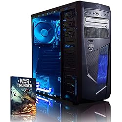 Vibox Vision 2 - Ordenador de sobremesa (AMD A Series Dual Core A4, 8 GB de RAM, 1 TB, AMD Radeon HD 6450, Dos), Color Negro