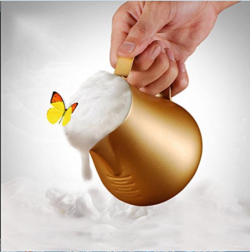 WYFC Lahua Edelstahl Kaffee geätzt Teflon Zylinder Schnabel Blumen Artefakt 600ml . gold WYFC Lahua Edelstahl Kaffee geätzt Teflon Zylinder Schnabel Blumen Artefakt 600ml . gold Bilder