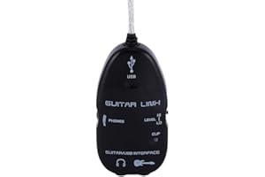 Weiyiroty Guitar Link Interface, 1.0m USB Cable for PC Learning and Practice