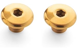 RISON-Titanium 2pcs Tornillos de Titanio para Palanca de Freno de Bicicleta M5, Pernos de Tapa de Cilindro de Aceite, Tornillo de Manetas de Freno de Mano Ciclismo para Shimano XT