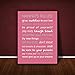 Feel Good Art Gallery Wrapped Modern Box Canvas with Solid Front Panel (30 x 20 x 4 cm, Vintage Pink, Nanna's Rules Design)