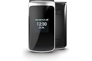 Emporia emporiaTouch smart 2, czarny, telefon z klapką z dużymi przyciskami