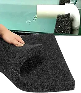 Despacito Sponge Filter for Aquarium Fish Tank Big Size Biochemical Filter Mechanical and Biological Filtration Sponge for Pump(45x45x4.5CM), 1 Piece