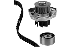 metelligroup 30-1030-2 Kit distribuzione con pompa acqua, composto da galoppino, Cinghia di distribuzione e tenditore, Pezzo di Ricambio per Auto, Ricambio automobile