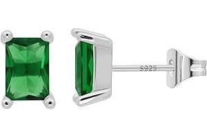 LIHELEI Orecchini Cerchio Piccoli con Pendenti Zirconia Cubic per Donna, Orecchini Argento Sterling S925 per Donna Gioielli Accessori