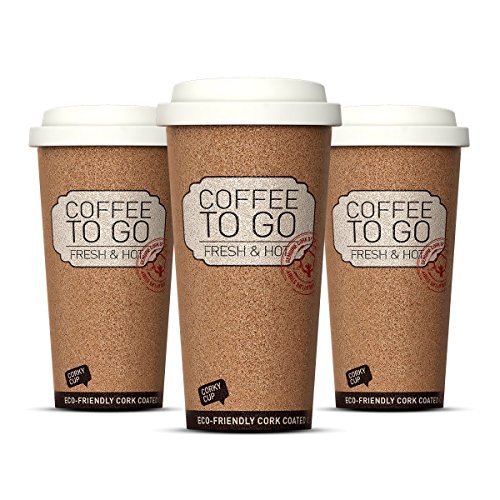 Life Story Set di 3 Termos caffè, Tazza per Caffee e Te Tazza Termica da Viaggio, Isolato, Senza BPA, Riutilizzabile, Bere Caldo o Freddo, 473 mL