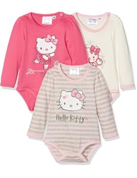 FABTASTICS Mädchen Body Hello Kitty 3er Pack